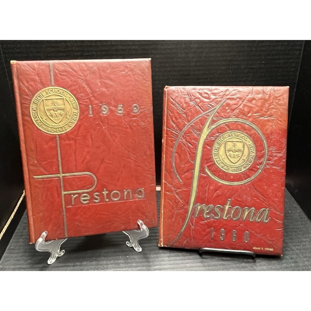 1959 & 1960 Preston All Girls Catholic High School New York Prestona Yearbook